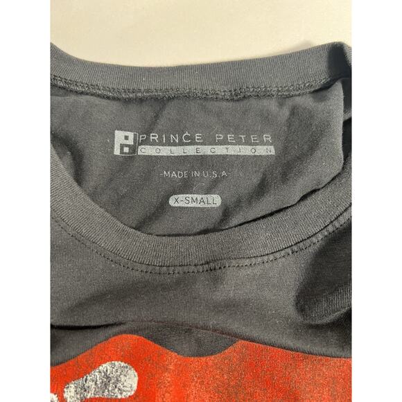 Prince Peter Collection Leopard Tonge Red Lips Women’s T-shirt XS Black - Picture 5 of 6